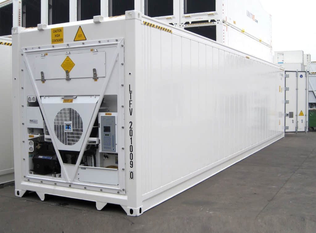 Insulated cold cargo container at our bonded warehouse